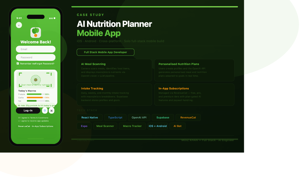AI Health & Nutrition App